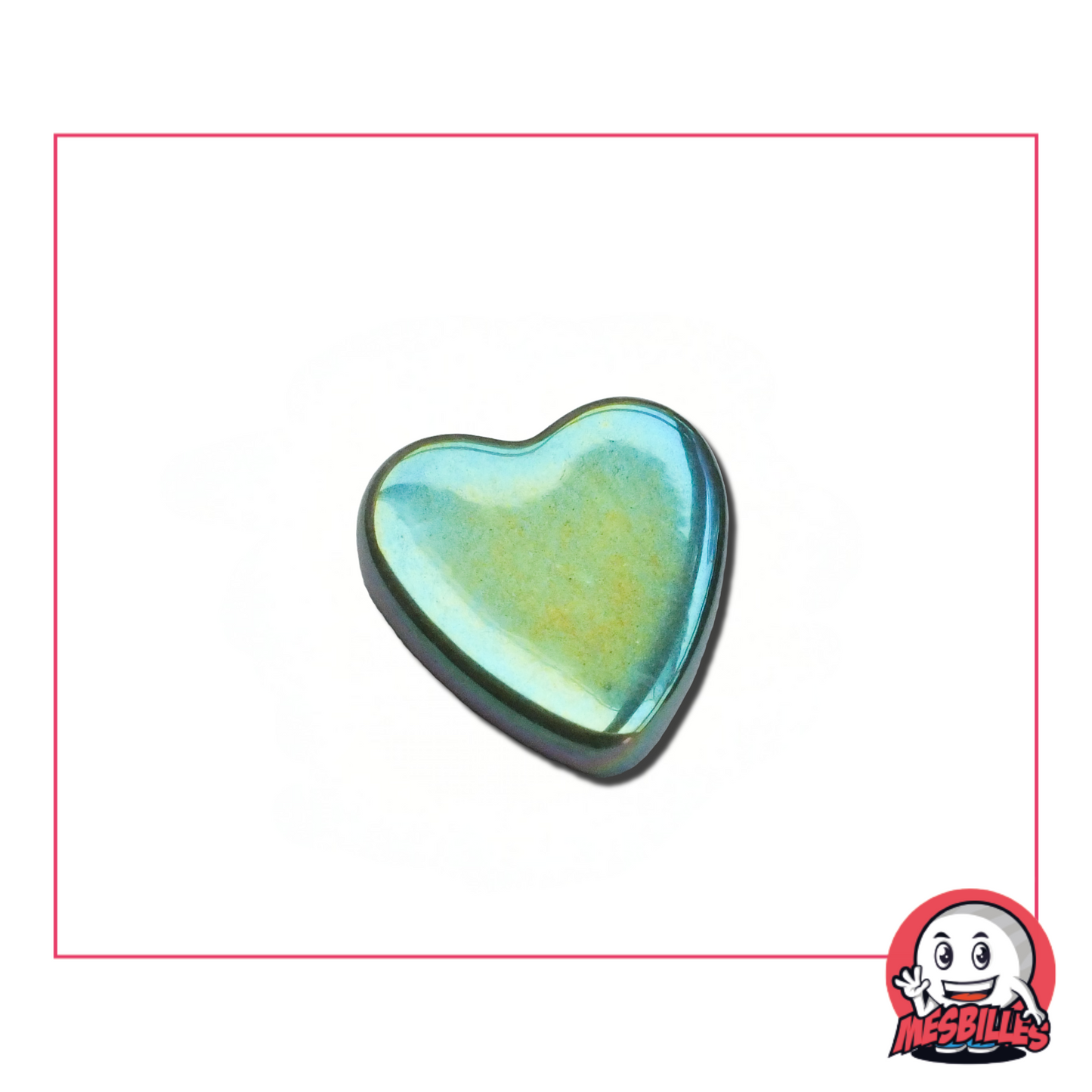 1 Biglia Cuore Verde Lucida extra piatta