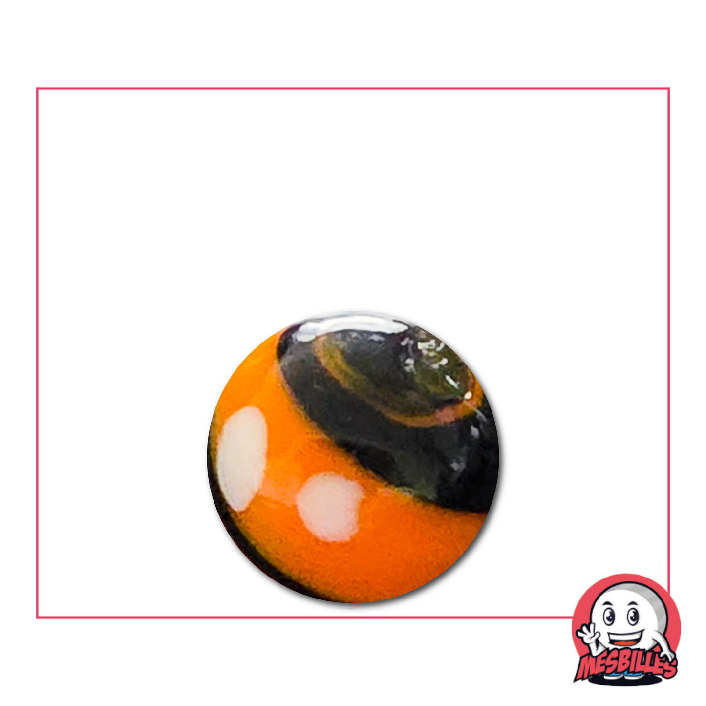 Biglia Big Bang arancione e nera 16 mm - contrasto audace ed energia esplosiva