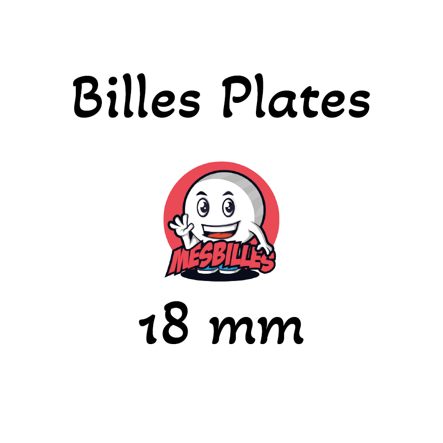 Billes Plates en Verre de 18 mm