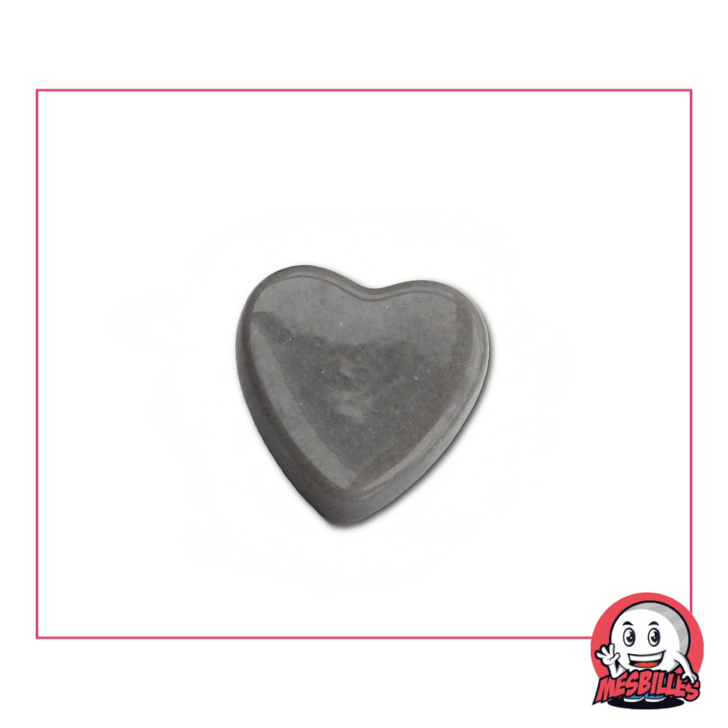 1 Bille Coeur Gris Perle extra plate