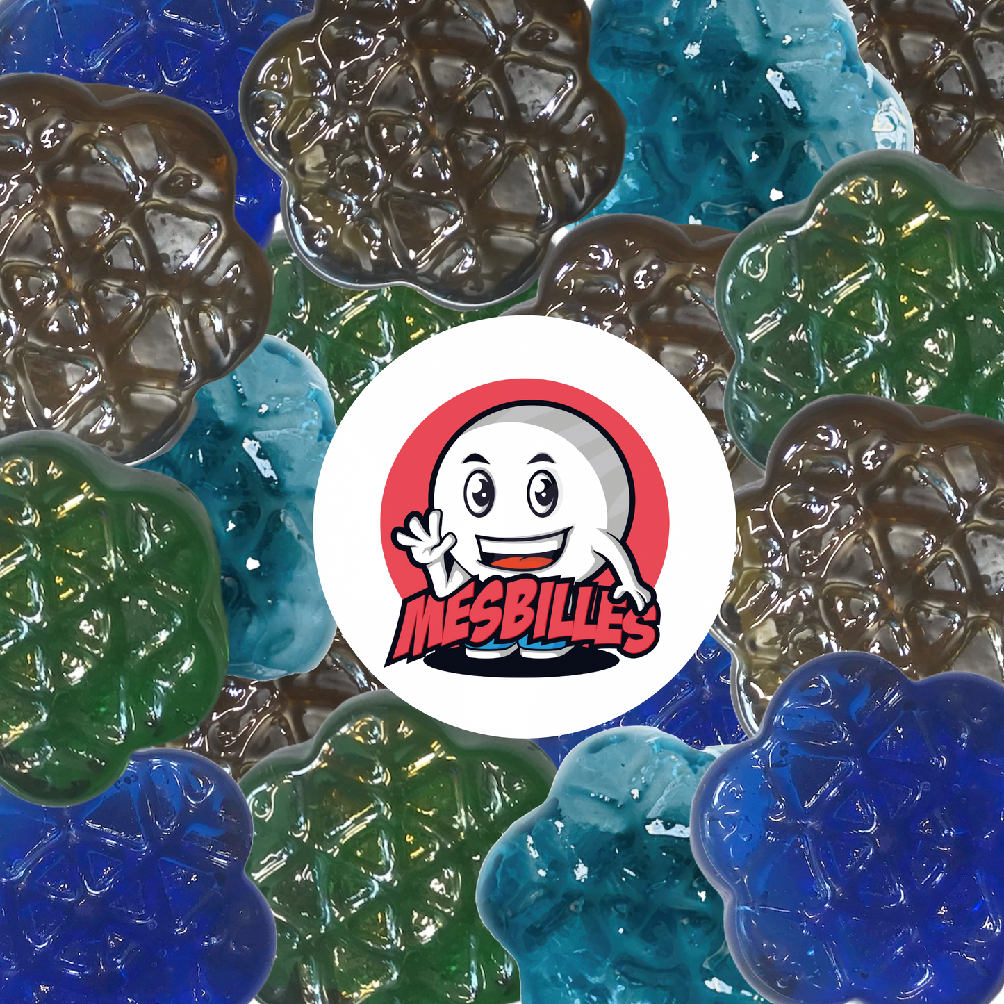 1 Bille Flocon Ambre