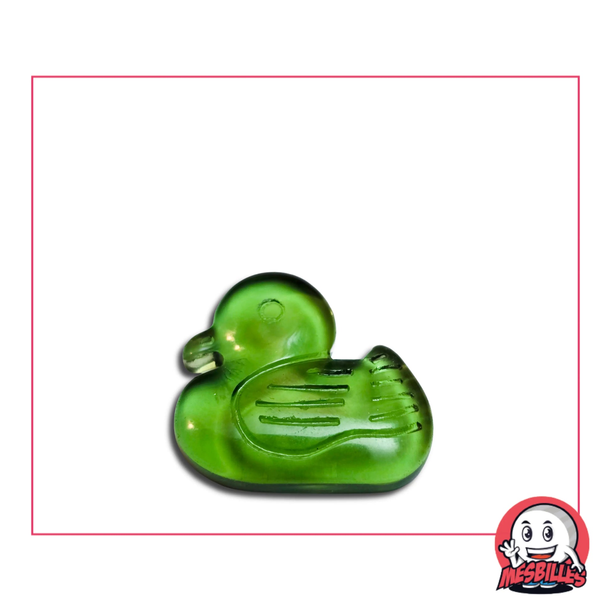 Bille Extra-plate Canard Vert, le perroquet des Billes Formes chez MesBilles