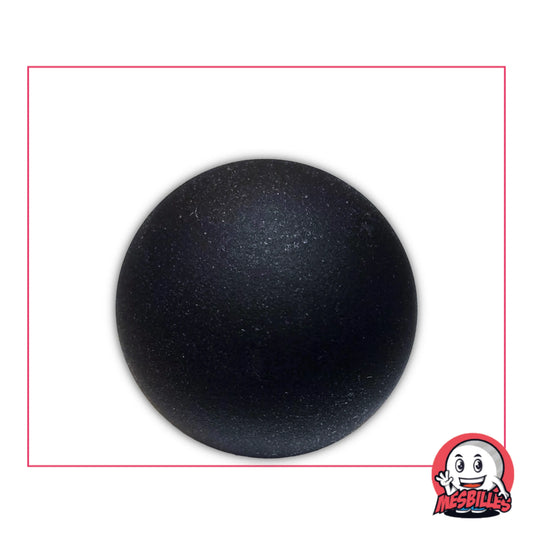Bille Iceberg Noir 30 mm mate – bille ronde en verre de Bohème noire au toucher givré, création originale MesBilles