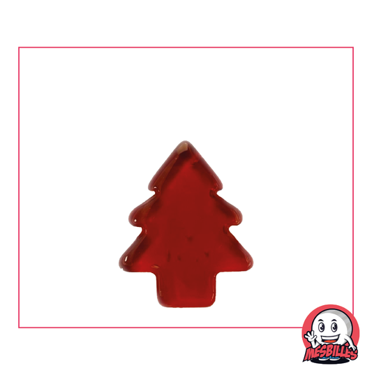 Biglia Extra-Piatta Abete Rosso in Vetro Traslucido - Decorazione e Gioco Festivo - MieiBiglie