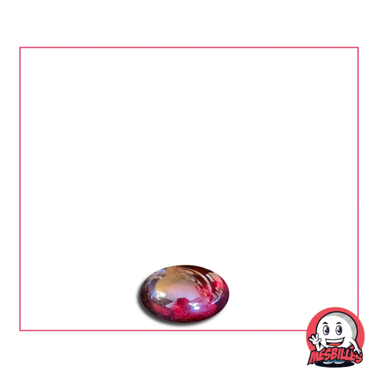 Pour Décorer, Jouer ou Collectionner, Les Petites Billes Plates Irisée Rouge de MesBilles sont indispensables.