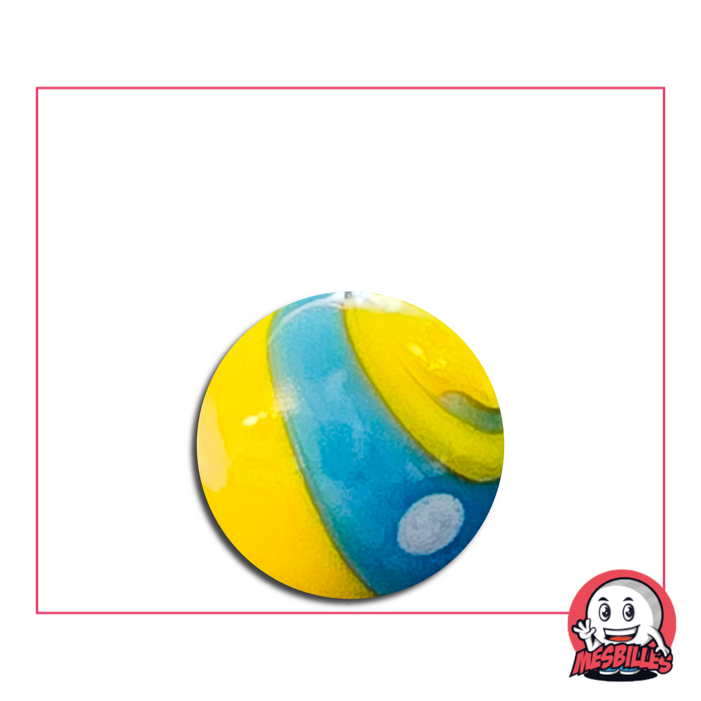Biglia Big Bang gialla e turchese 16 mm – contrasto solare e blu laguna