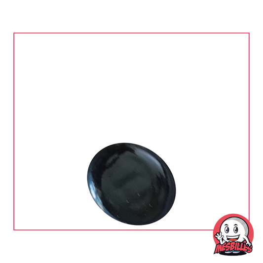 1 Bille Plate Perle Noir 18 mm