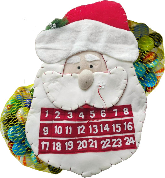 Calendrier de l'avent : 48 Billes plus 1 bille forme Flocon de neige