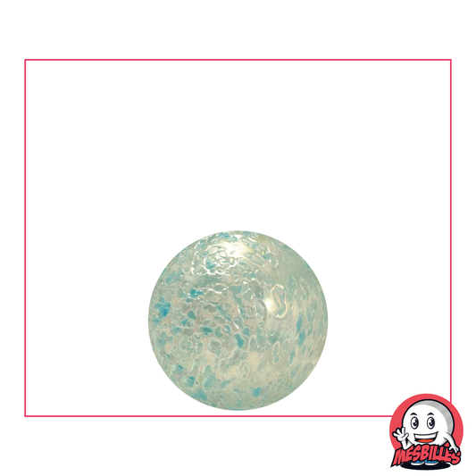 Bille Pépite 14 mm - Verre Translucide Éclats Jaune Bille Pépite 14 mm - Verre Translucide Éclats Jaune