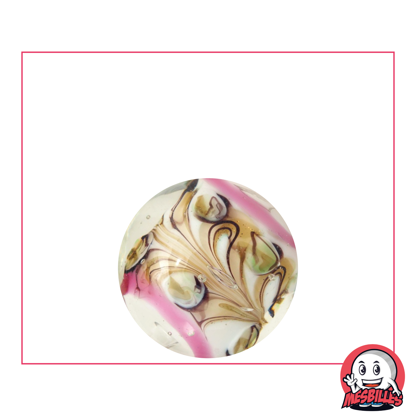 1 Bille Art Rose Pastel 22 mm