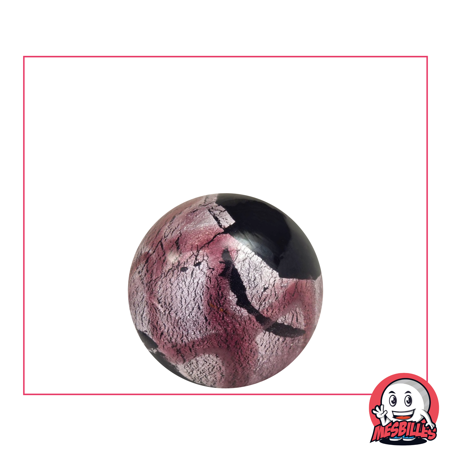 Bille Art Machu Picchu Violet 22 mm, cerclée d'un large ruban à l'aspect métalisé rose violet