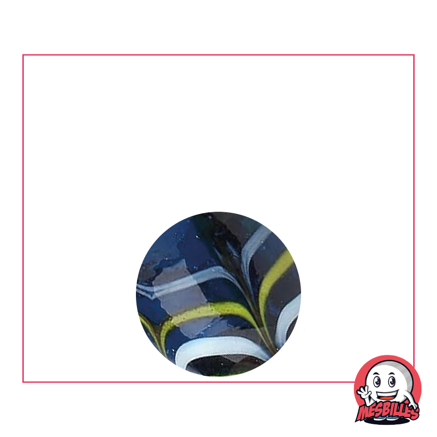 1 Bille Spider Bleu 16 mm KimPlay Collector