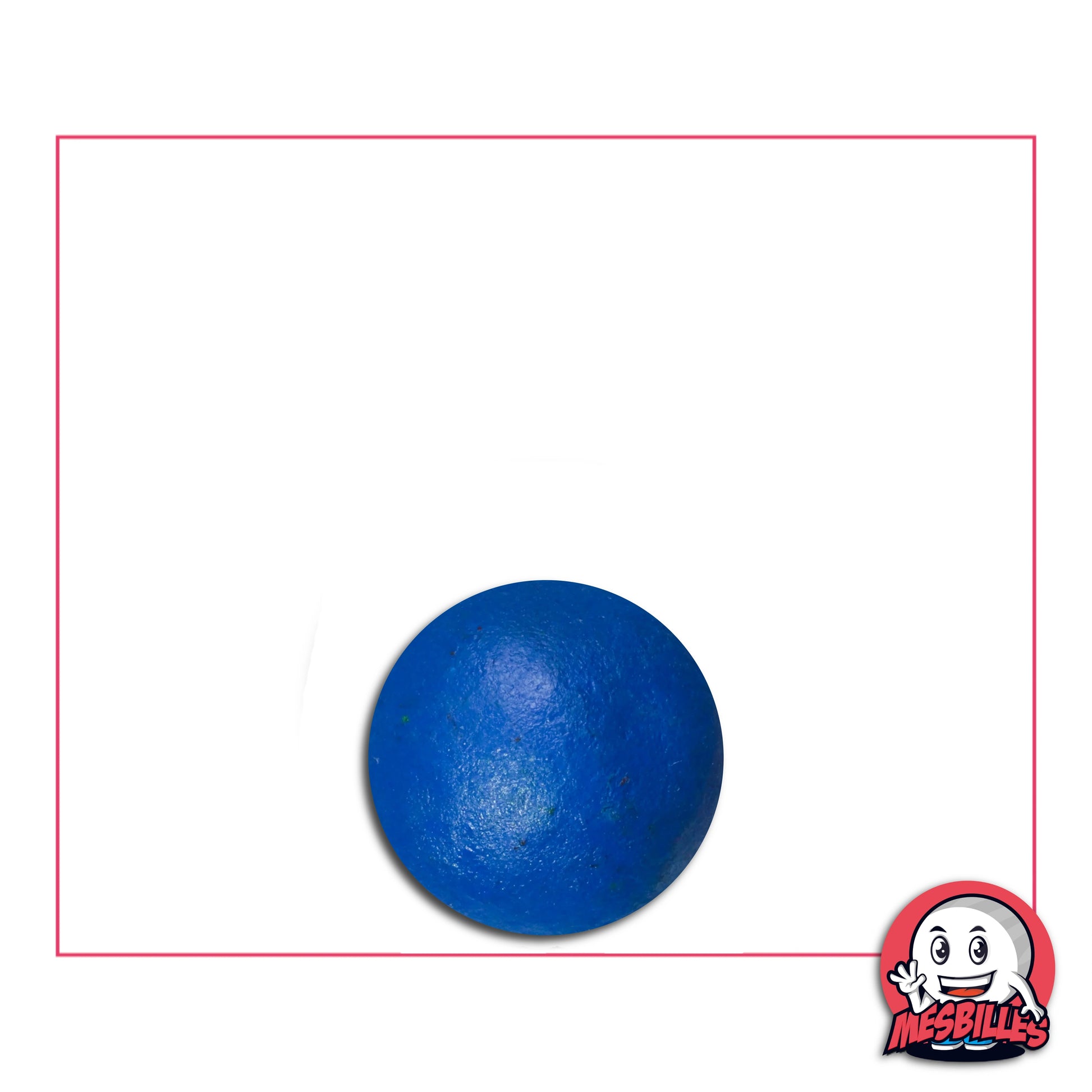 Mini-bille en terre cuite bleue de 10 mm, parfaite pour compléter une collection ou jouer aux jeux de billes classiques